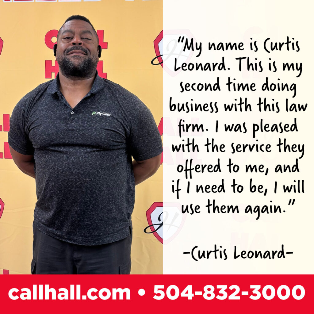 client testimonies Curtis Leonard